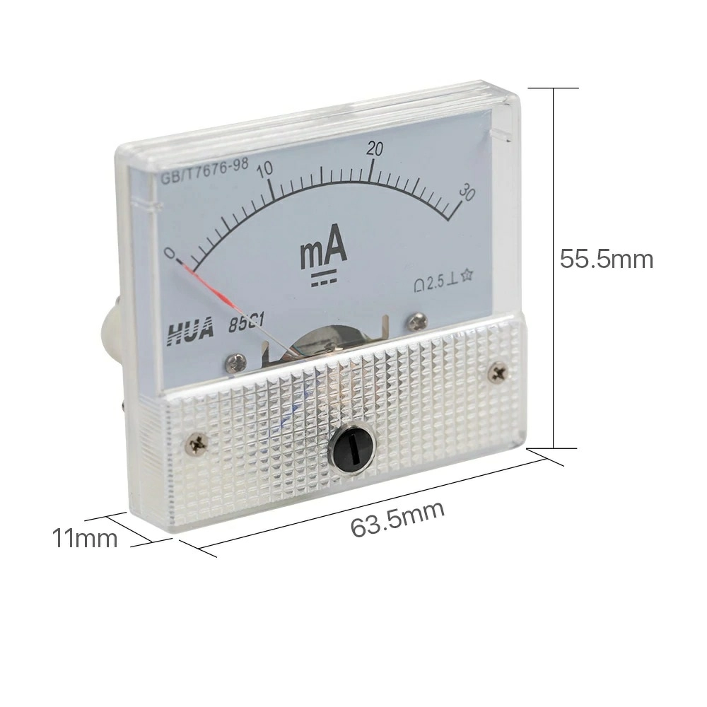 Амперметр HUA 30мА 85C1-3 Амперметр HUA 30мА 85C1-3