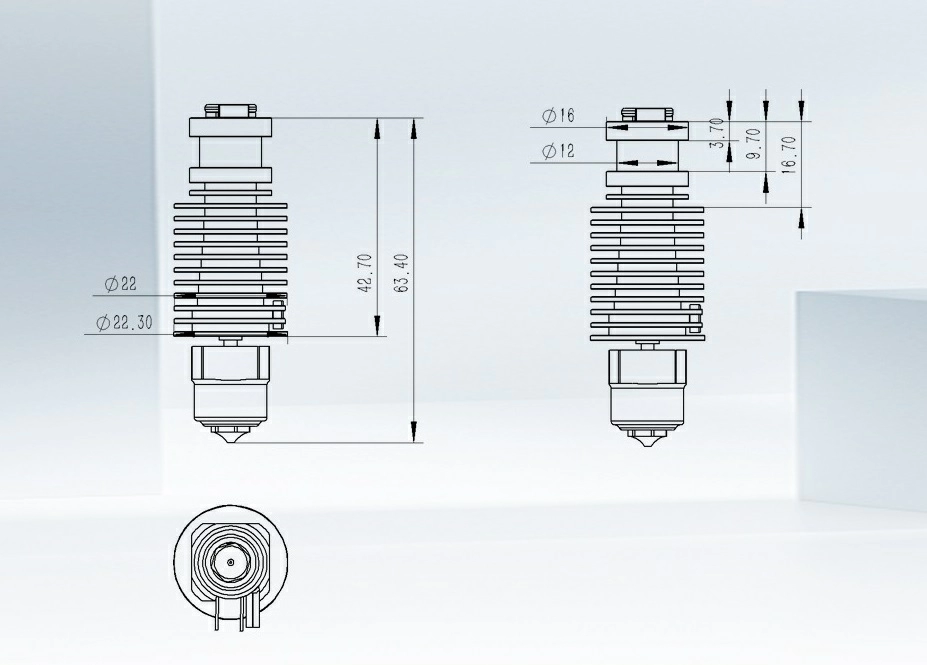Hotend TCHC TD6 Trianglelab 8 Hotend TCHC TD6 Trianglelab 8