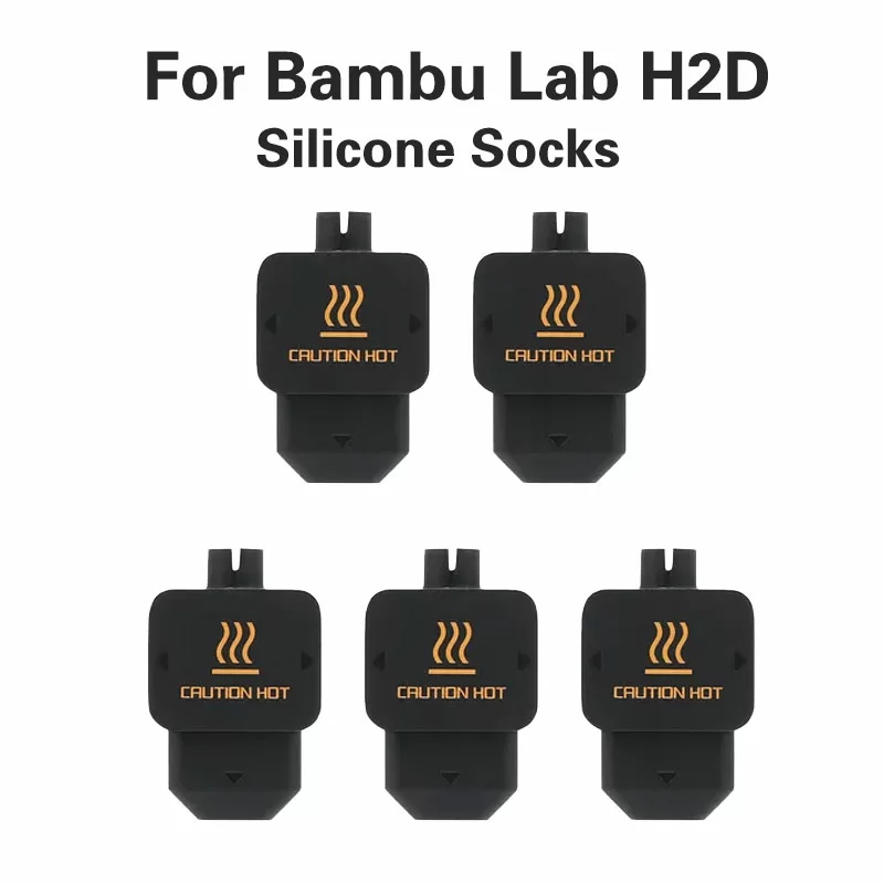 Silikonovaya teploizociya-zashchita hotenda 5 sht 3D printera Bambu Lab H2D