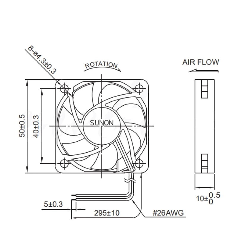 Ventilyator-osevoj-aksial-nyj-12V-00105A-50h50h10mm-Sunon Ventilyator-osevoj-aksial-nyj-12V-00105A-50h50h10mm-Sunon