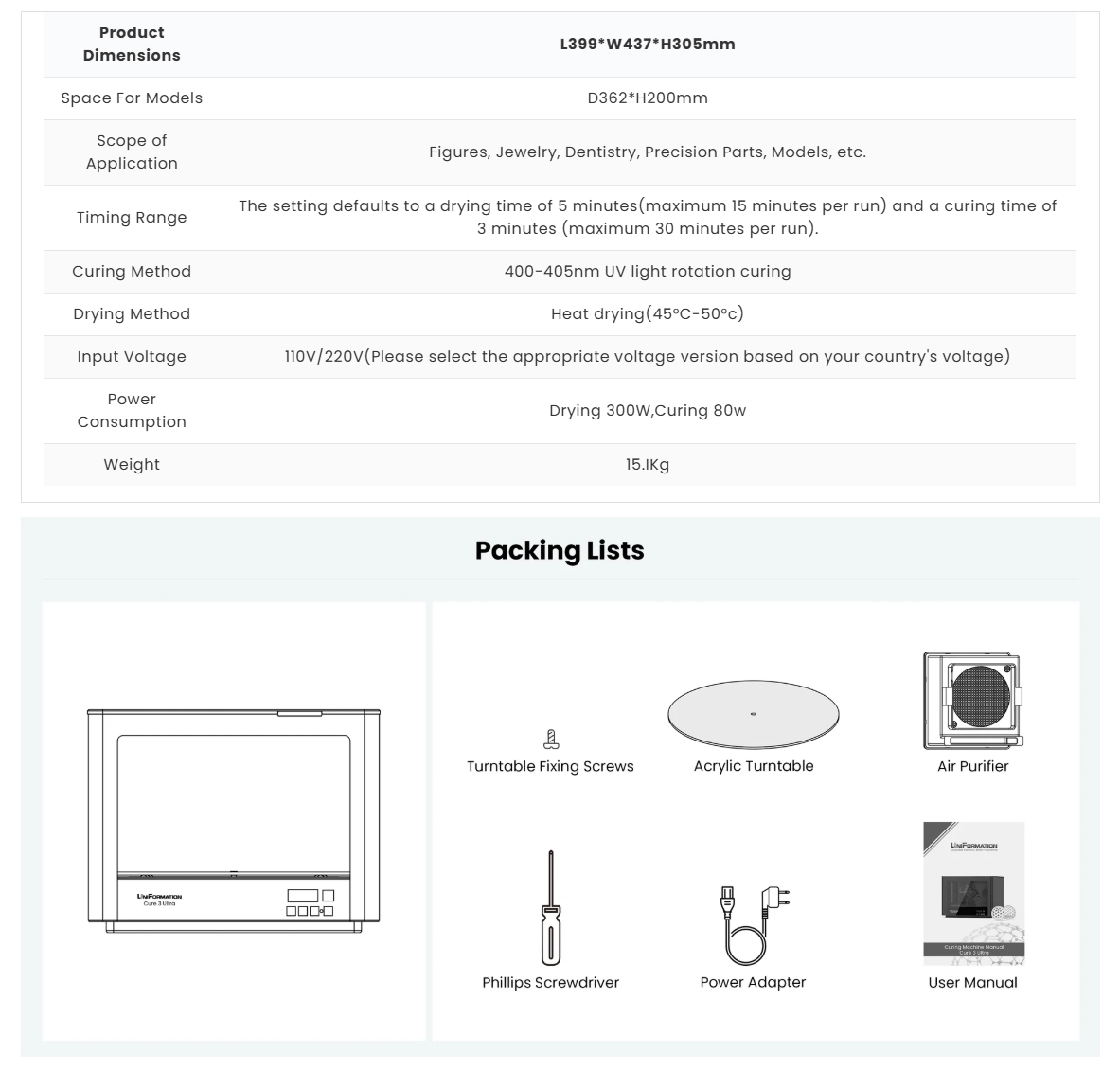 Uniformation Cure3 ultra -info 3 Uniformation Cure3 ultra -info 3