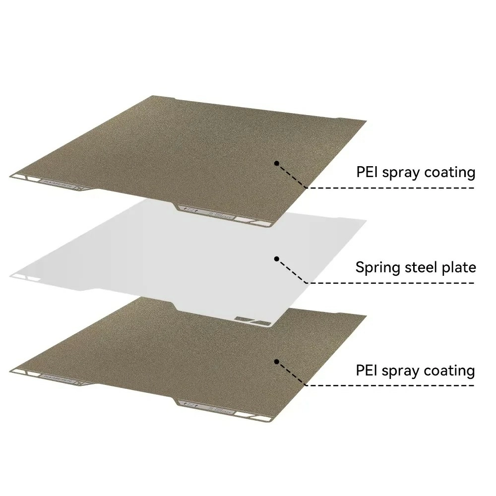 Двухсторонняя PEI платформа 350-320мм-Textured-2-Bambu Lab-H2D Двухсторонняя PEI платформа 350-320мм-Textured-2-Bambu Lab-H2D