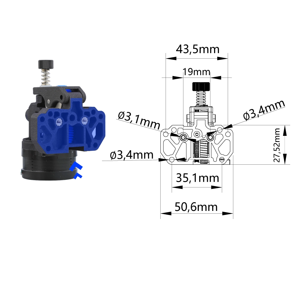 CHervyachnyj ekstruder Mellow NF Cannon V1.2 6 CHervyachnyj ekstruder Mellow NF Cannon V1.2 6