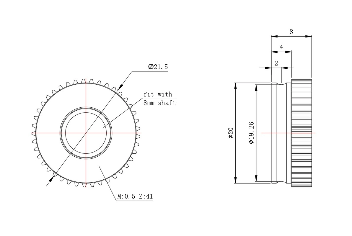 Комплект зубчатых шестерен TBG-lite Trianglelab-1