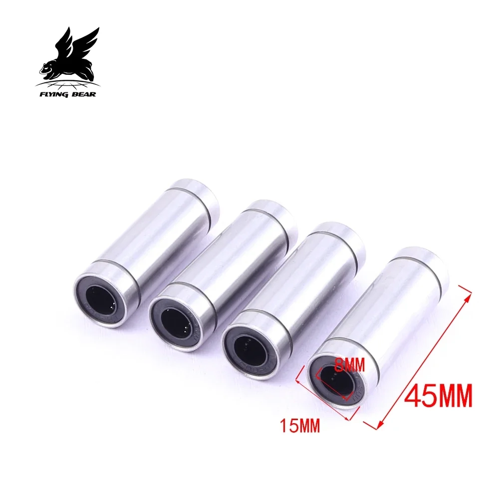 Flying Bear 3D Printer Ghost6-5-4s-4 Parts 4pcs LM8LUU Bearings Flying Bear 3D Printer Ghost6-5-4s-4 Parts 4pcs LM8LUU Bearings