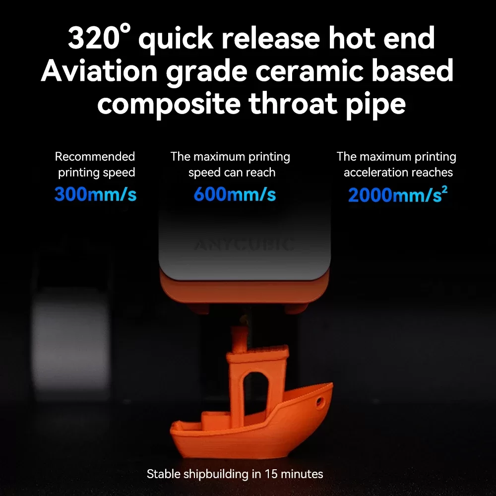 Hotend kit For Anycubic Kobra S1 Brass Nozzle 5