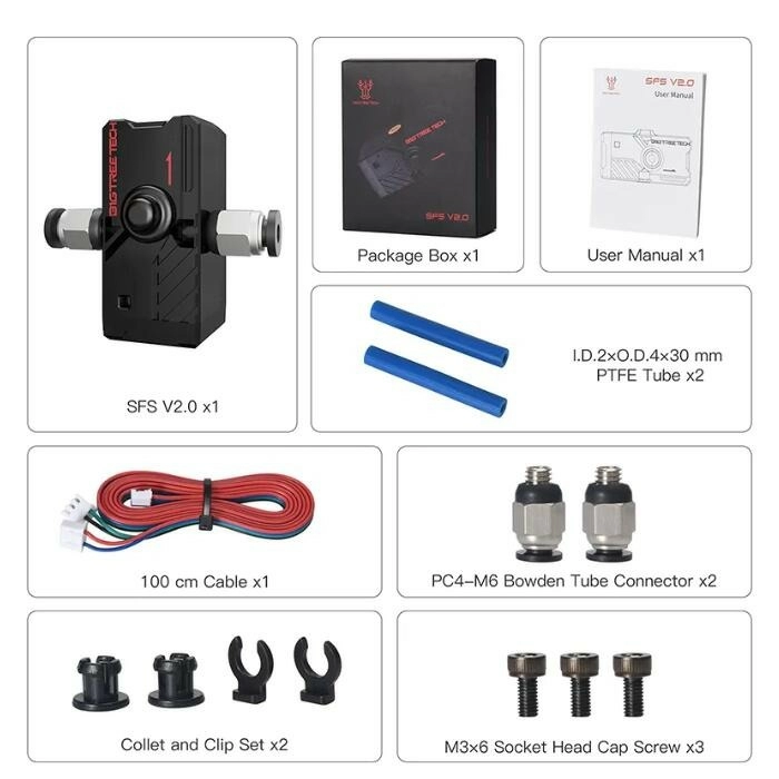 Umnyj datchik okonchaniya plastika BIGTREETECH BTT SFS V2.0 6