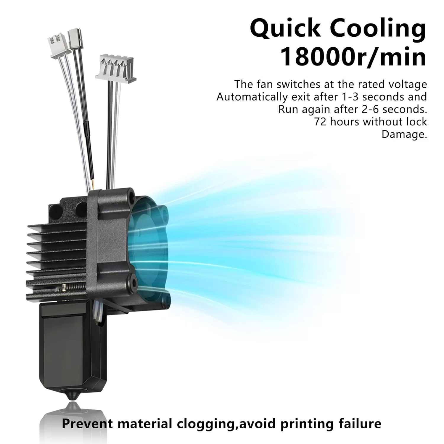 Hotend kit with fan for Bambu lab X1 Series 2