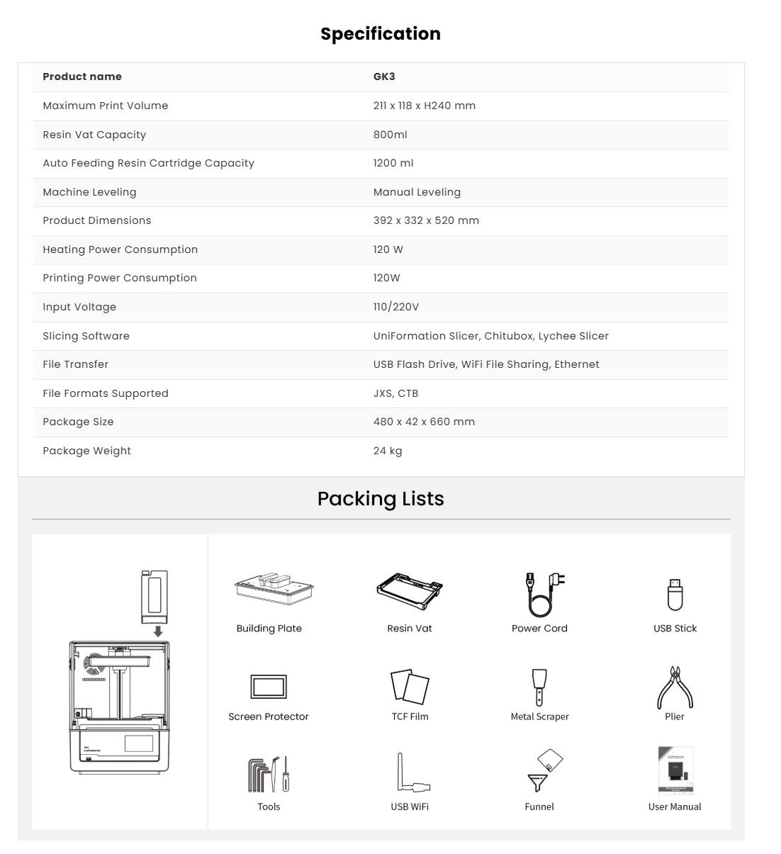 Uniformation GK3 - info - 4