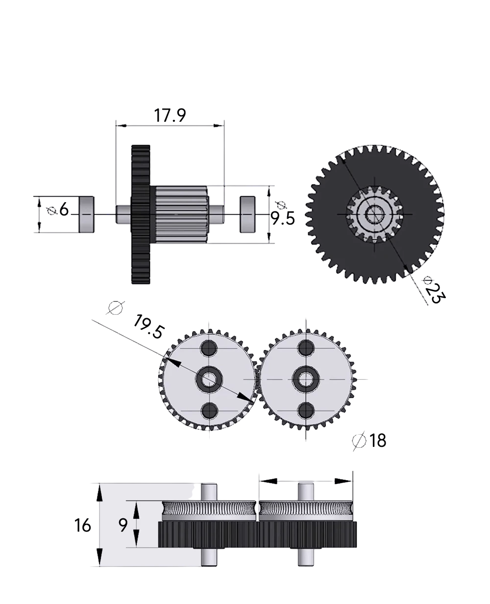 Kingroon_HGX_LITE_Extruder_with_Motor_Black_7