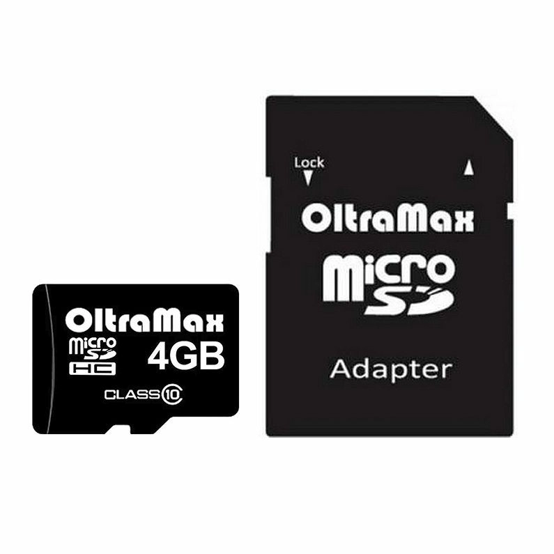 Карта памяти 4Гб с адаптером Карта памяти 4Гб с адаптером