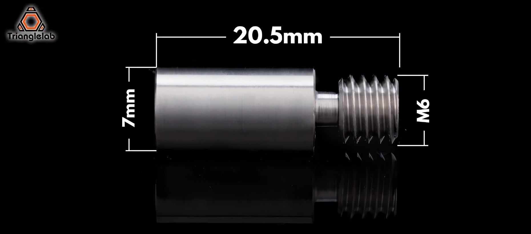 Thermal_barrier_V6_smooth_L_20_5_mm_titanium_8 Thermal_barrier_V6_smooth_L_20_5_mm_titanium_8