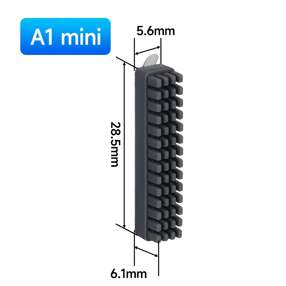 For BambuLab A1 Mini Nozzle Silicone Brush 3pcs 2 For BambuLab A1 Mini Nozzle Silicone Brush 3pcs 2
