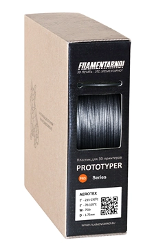AEROTEX пластик 1,75 FILAMENTARNO, черный (0,75 кг) AEROTEX пластик 1,75 FILAMENTARNO, черный (0,75 кг)