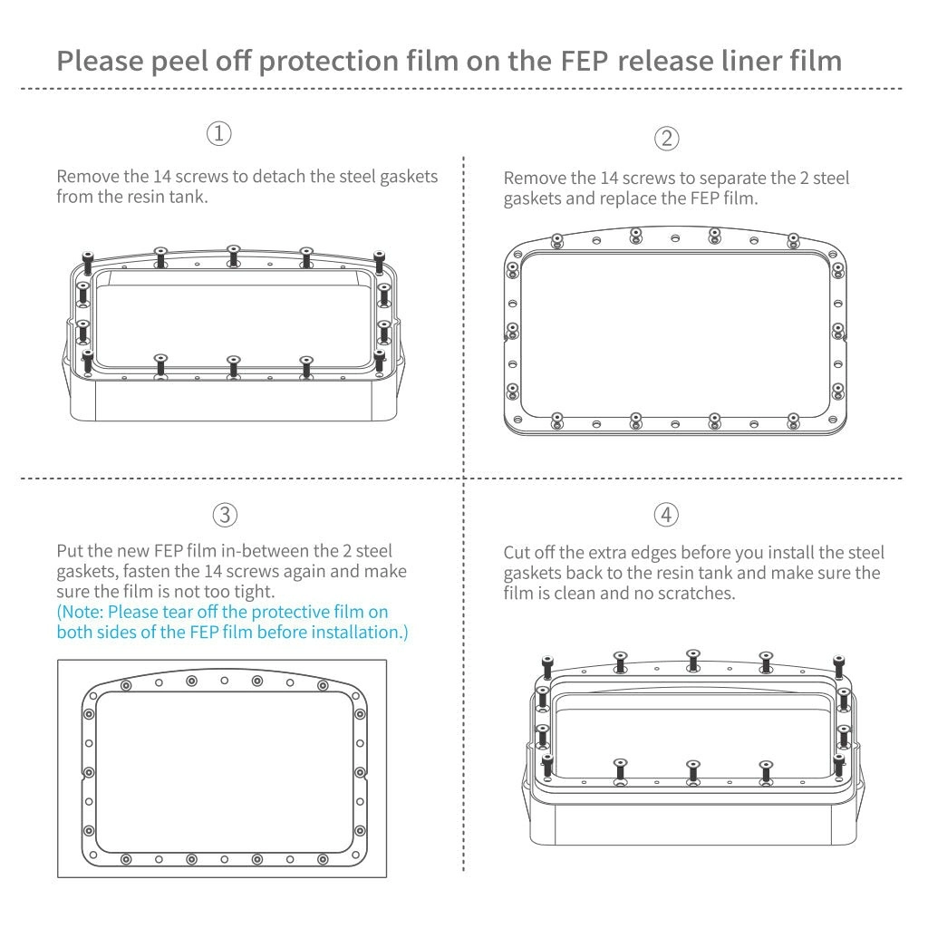 PFA Film for Mars 4 DLP 5 Pcs PFA Film for Mars 4 DLP 5 Pcs