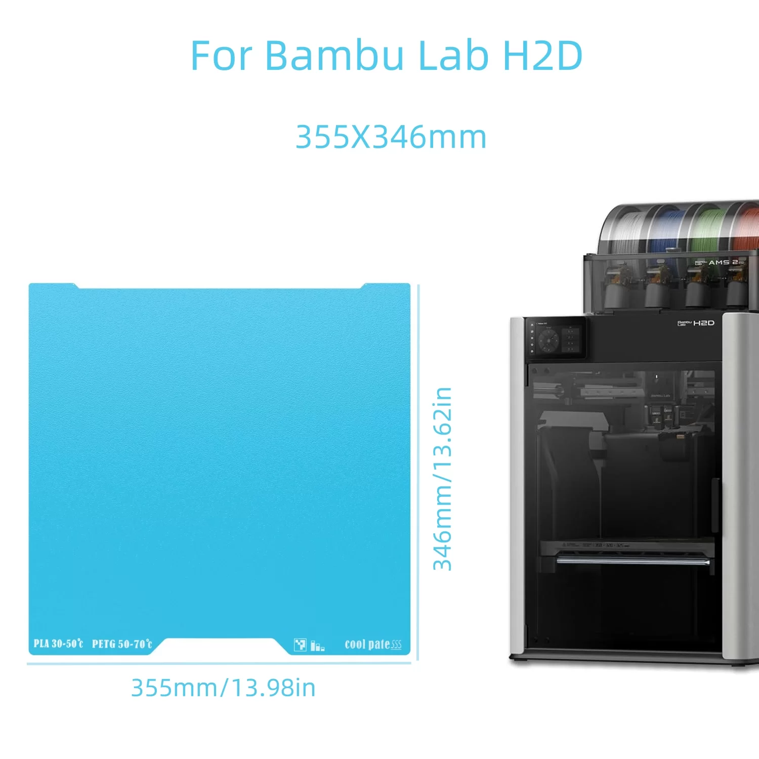 Cool Plate for Bambu Lab H2D 5 Cool Plate for Bambu Lab H2D 5