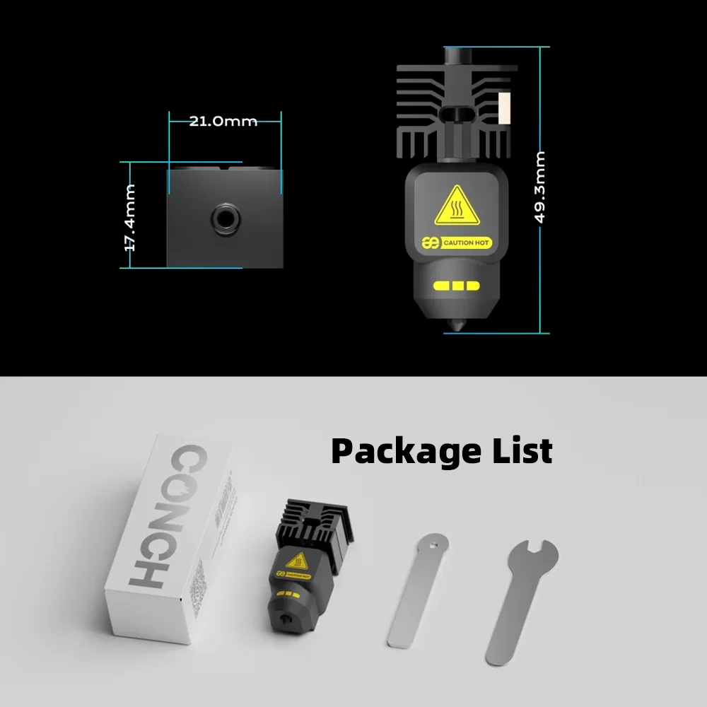 Conch Hotend M4 For Bambu Lab P2S 8