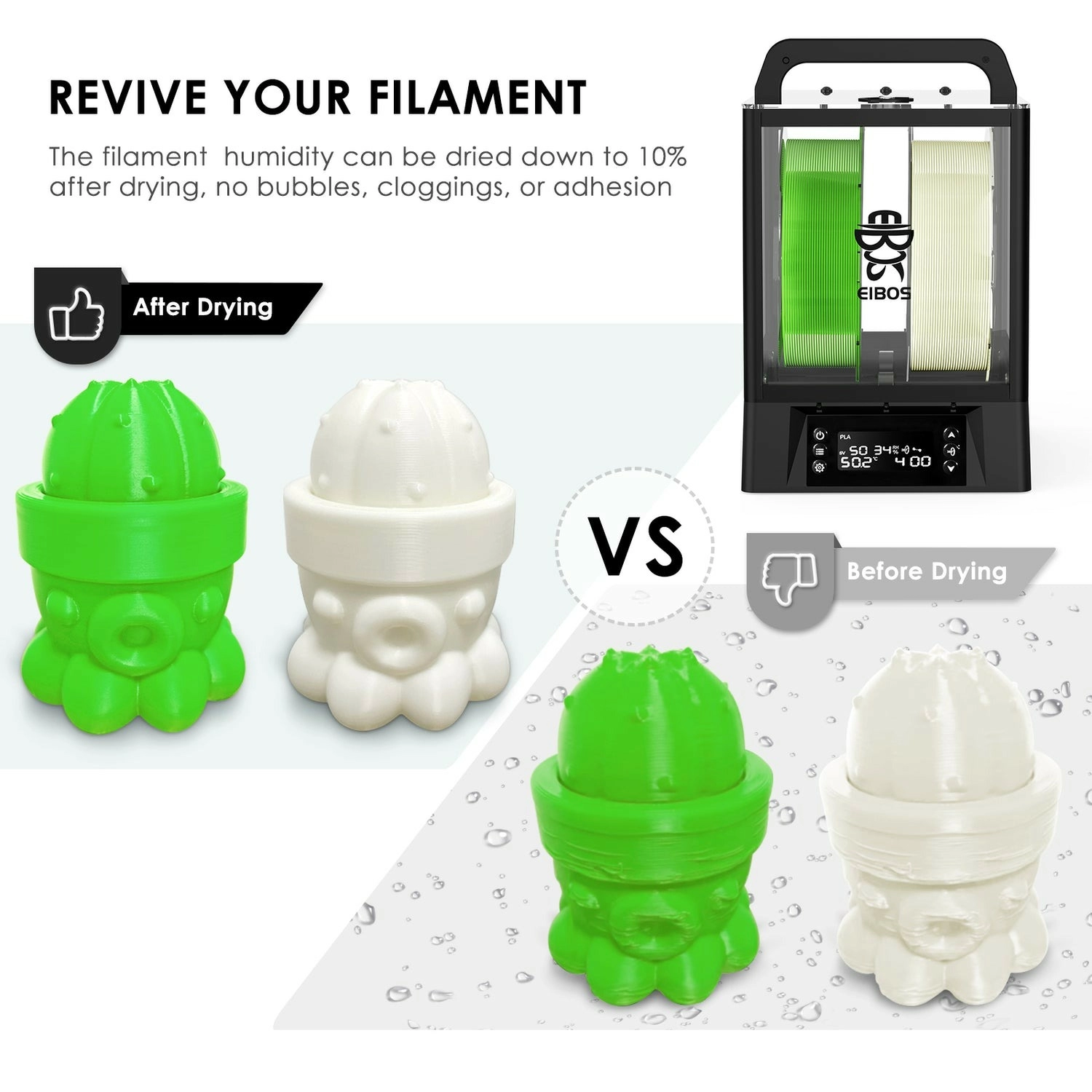 Sushilka dlya 2-uh katushek plastika EIBOS Polyphemus 6