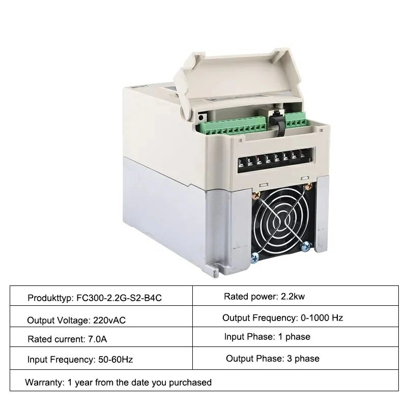 CHastotnyj preobrazovatel' (invertor) BEST FC300-2.2G-S2-B4C (2.2kVt, 220V) 3