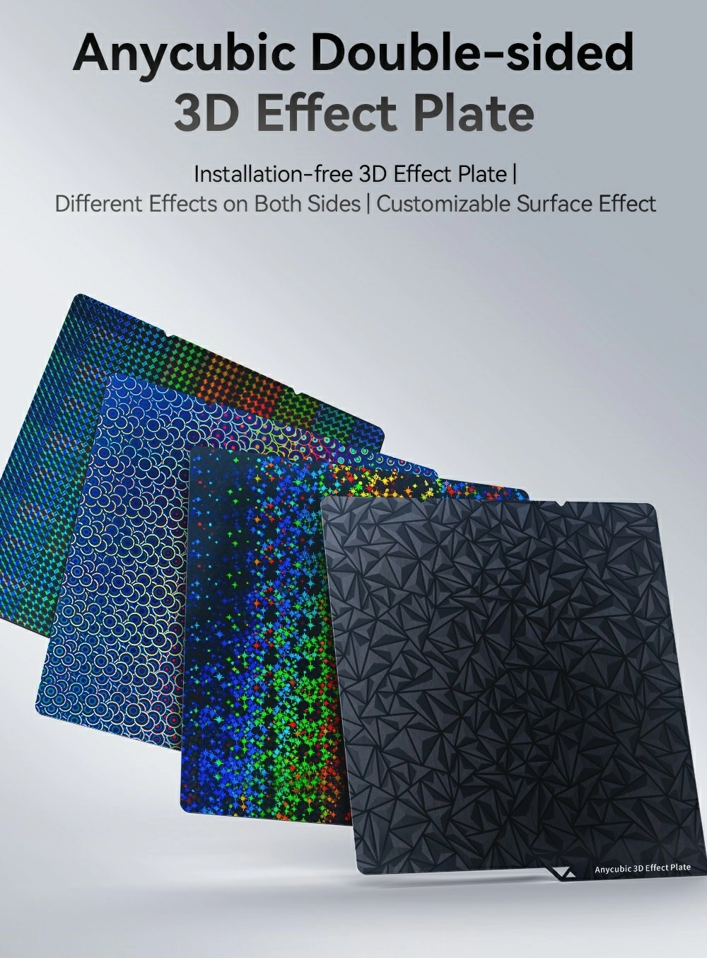 Anycubic Double-sided 3D Effect Plate 1 Anycubic Double-sided 3D Effect Plate 1