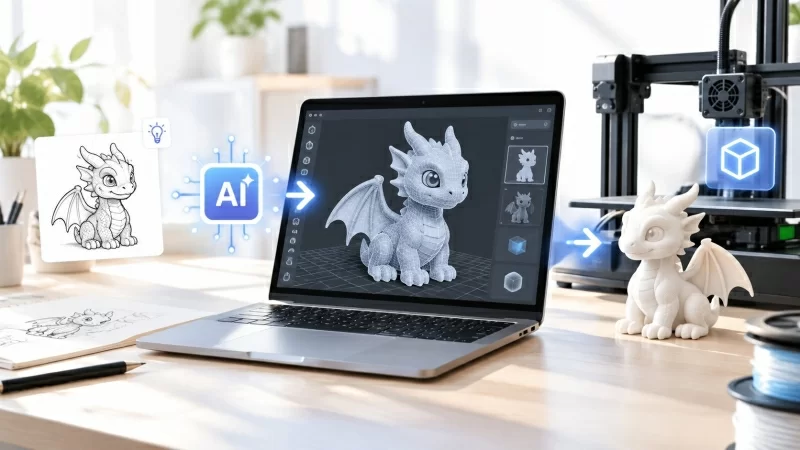 3D моделирование при помощи ИИ (AI)