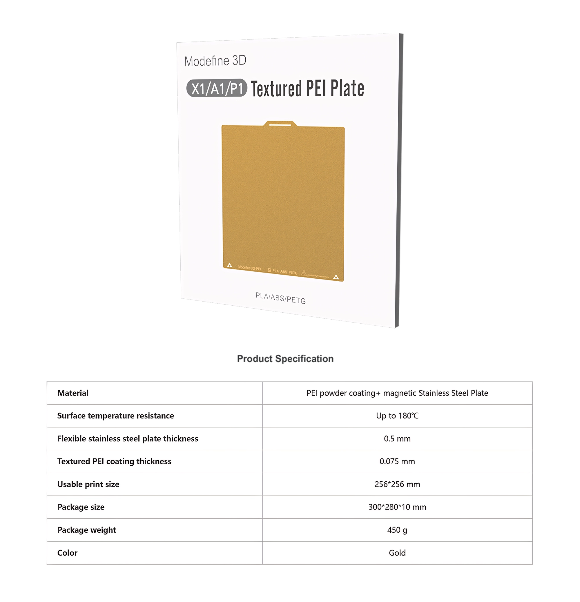 PEI_Modefine3D_Platform_for_Bambu_Lab_A1_X1_P1_3D_Printer_Gold_10 PEI_Modefine3D_Platform_for_Bambu_Lab_A1_X1_P1_3D_Printer_Gold_10