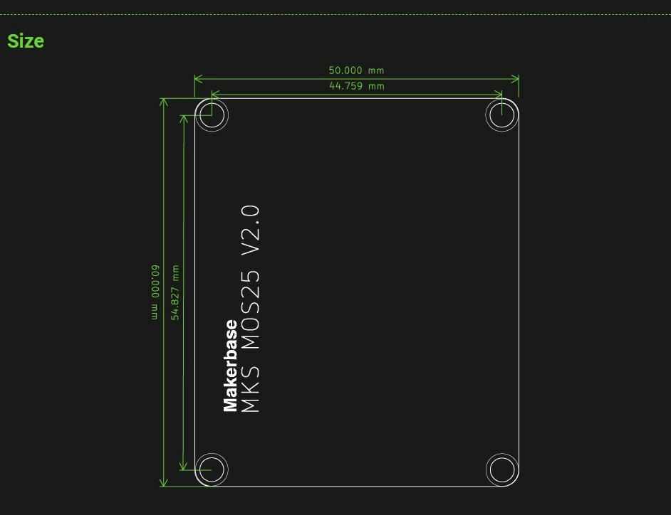 Контроллер нагрева MKS MOS 25 V2.0 Makerbase Контроллер нагрева MKS MOS 25 V2.0 Makerbase
