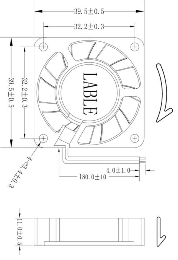 The_fan_24V_0_1_A_40x40x10mm_podsh_sliding_Xinyujie_2 The_fan_24V_0_1_A_40x40x10mm_podsh_sliding_Xinyujie_2