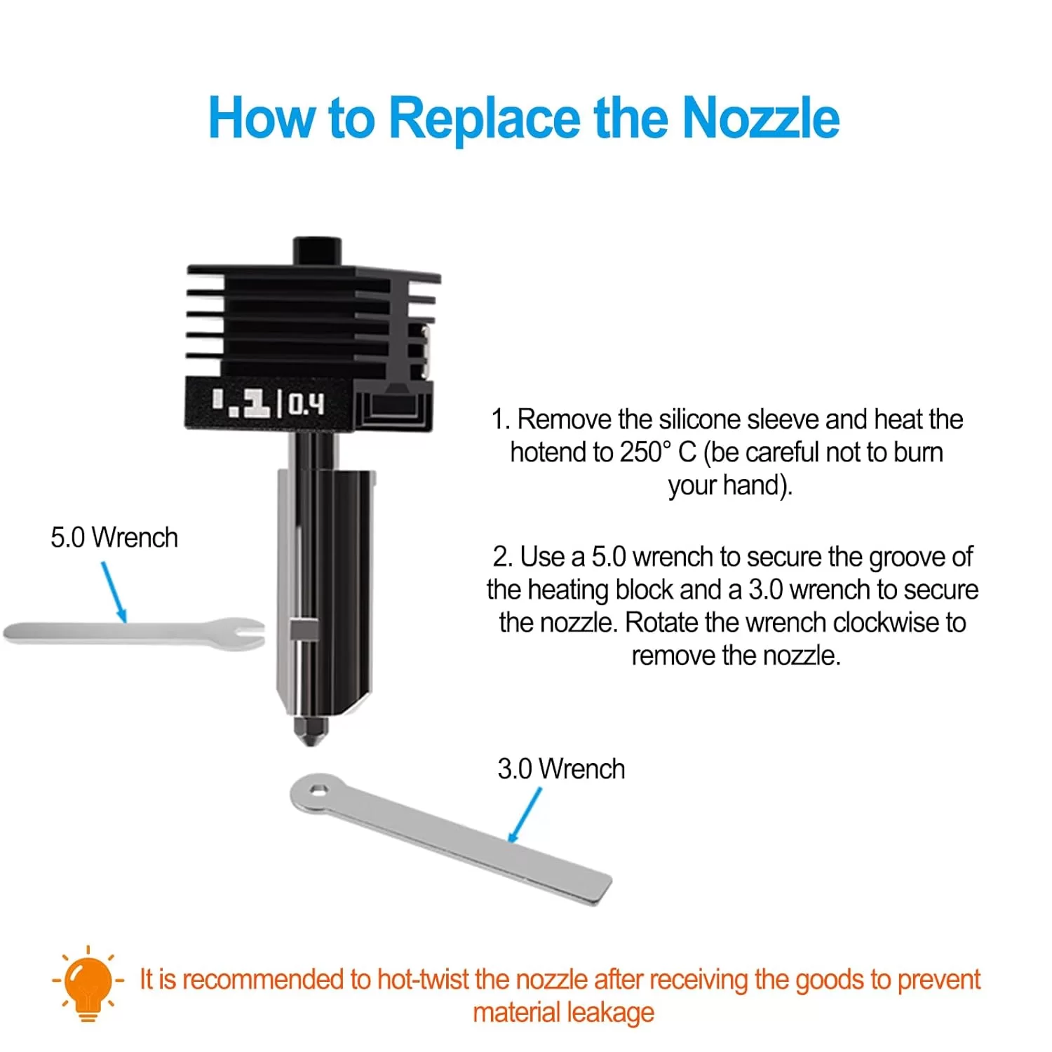 Bambu Lab H2D 3D Printer Standard Model Hardened Steel Hotend Nozzle 3 Bambu Lab H2D 3D Printer Standard Model Hardened Steel Hotend Nozzle 3
