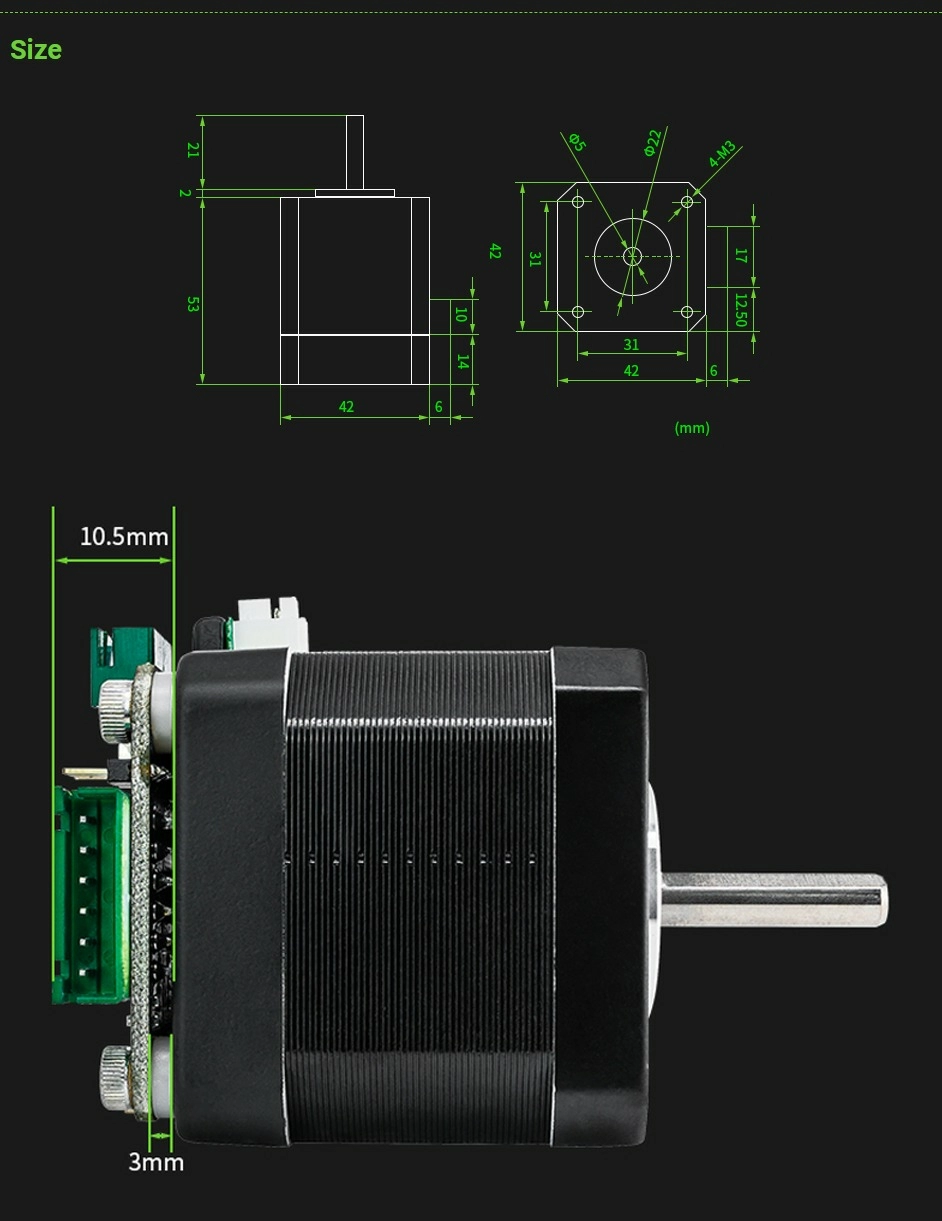 Драйвер шагового двигателя MKS SERVO42C PCBA Nema 17 Makerbase Драйвер шагового двигателя MKS SERVO42C PCBA Nema 17 Makerbase