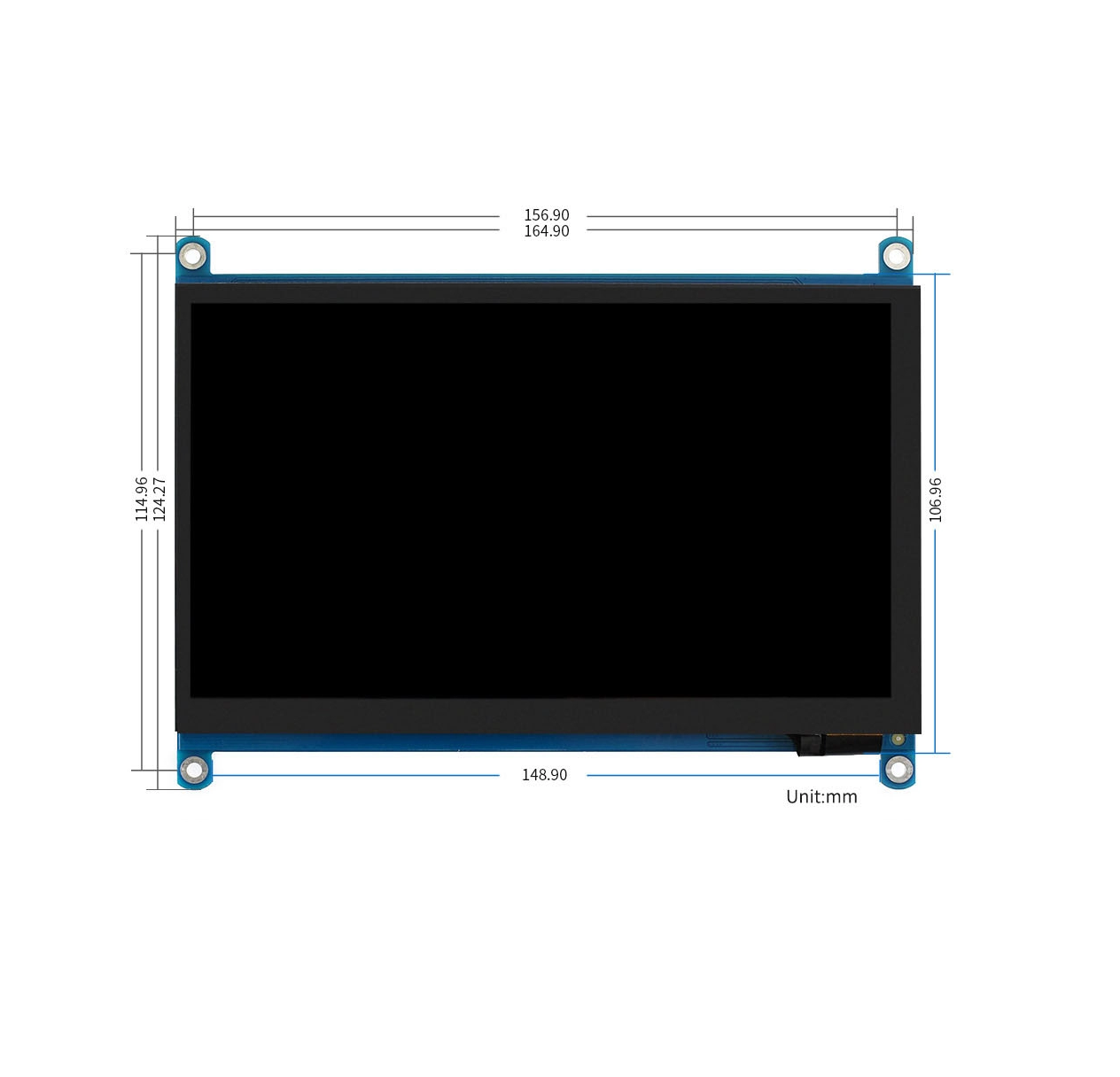 Sensornyj emkostnyj QLED IPS displej Raspberry Pi Waveshare 4 Sensornyj emkostnyj QLED IPS displej Raspberry Pi Waveshare 4