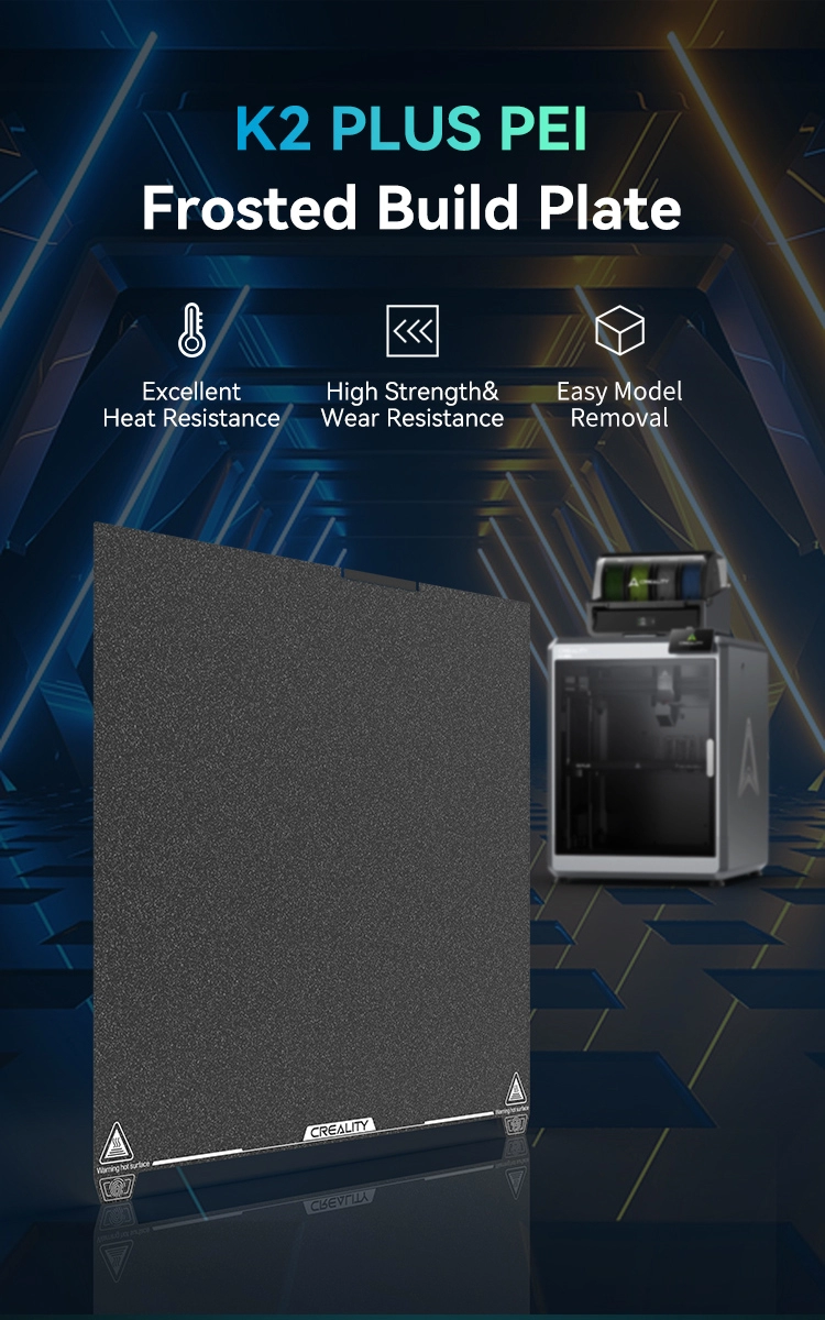 Оригинальная матовая PEI платформа для Creality K2 Plus-5 Оригинальная матовая PEI платформа для Creality K2 Plus-5