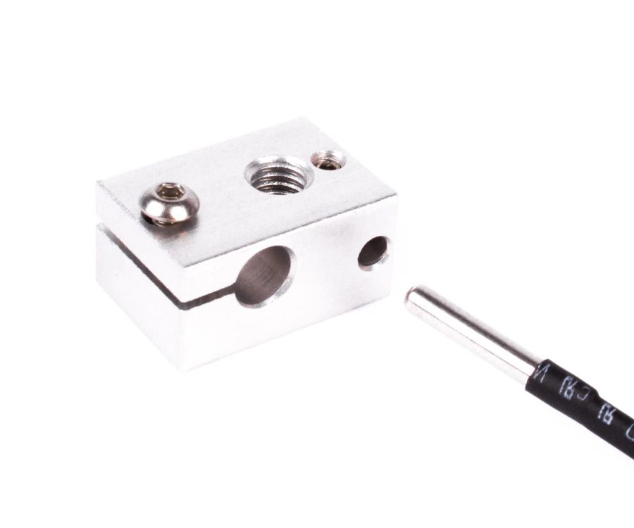 Нагревательный блок E3D V6 под термистор с капсулой Нагревательный блок E3D V6 под термистор с капсулой