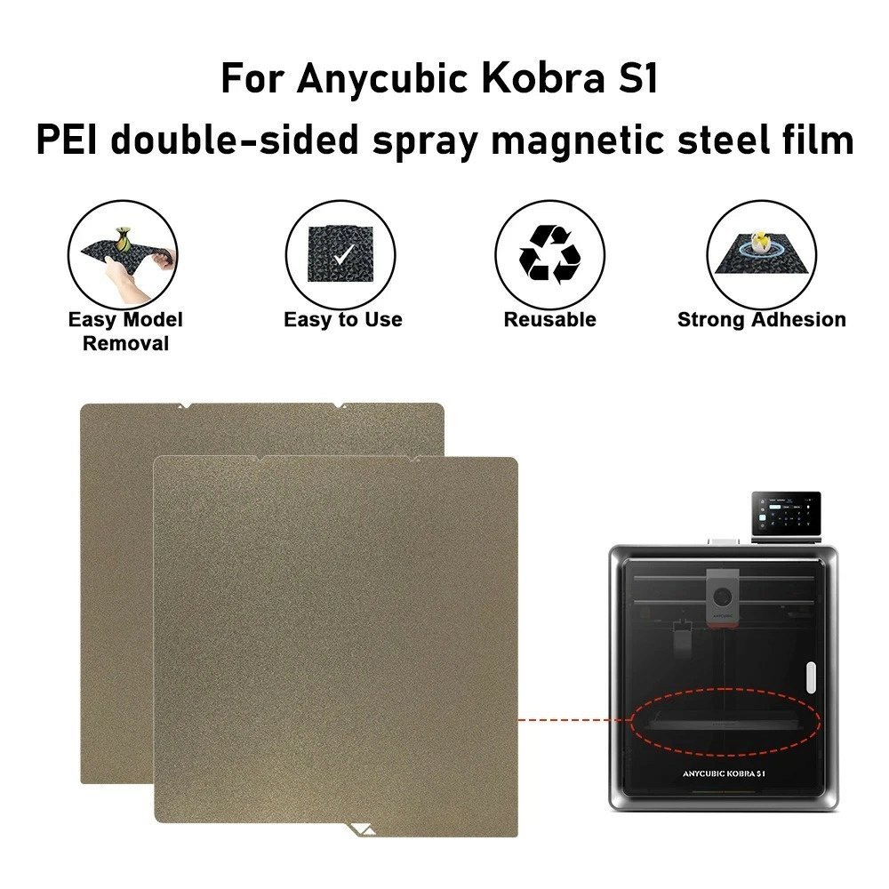 PEI двухсторонняя платформа для печати на Anycubic-Kobra-S1 PEI двухсторонняя платформа для печати на Anycubic-Kobra-S1