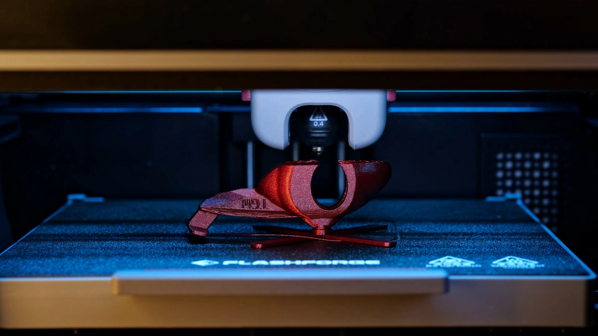 Результат обдува модели на принтере FlashForge Результат обдува модели на принтере FlashForge