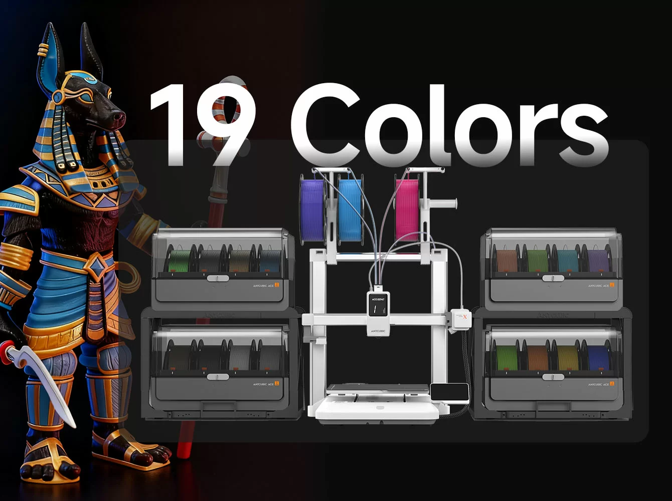 Многоцветная печать Anycubic Kobra X