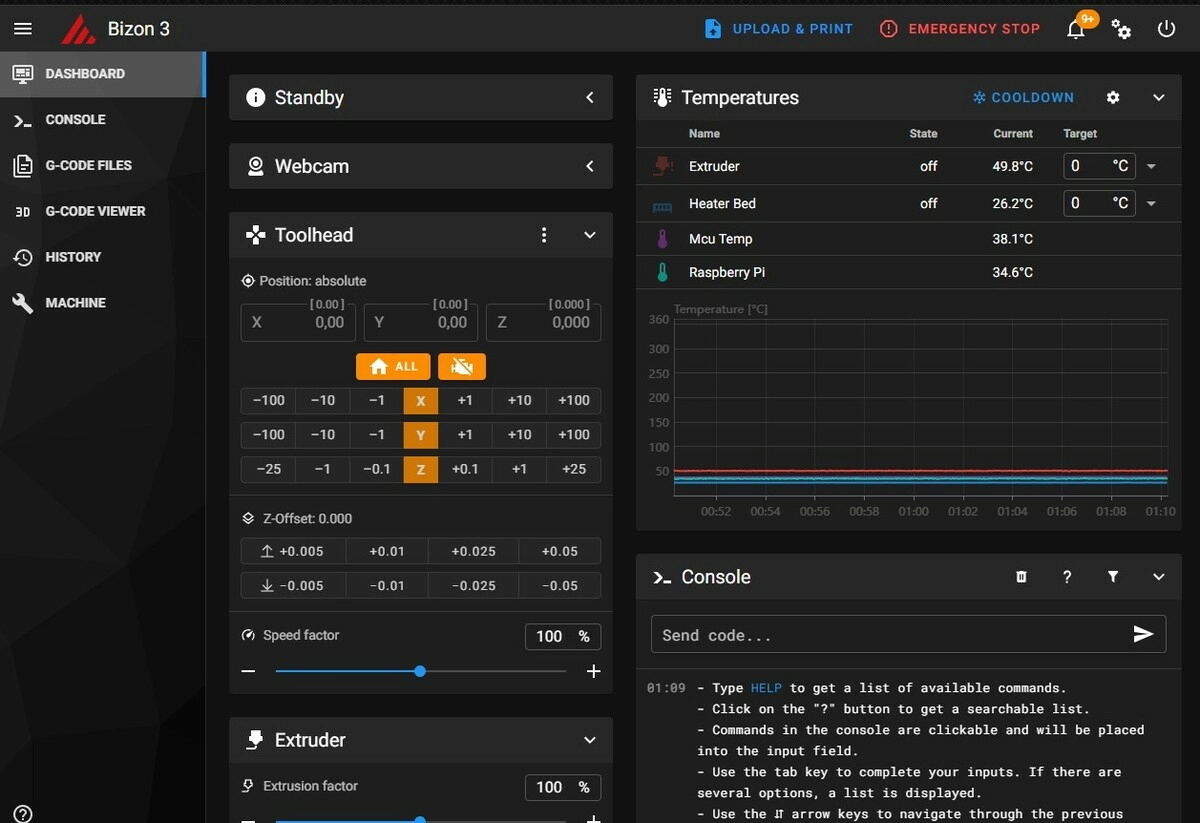 Полный интерфейс готовый к работе системы Полный интерфейс готовый к работе системы