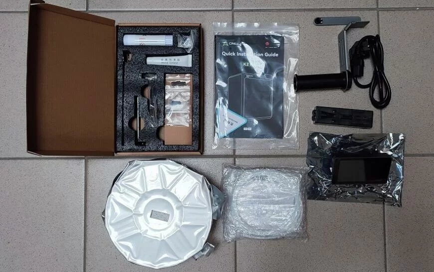 Комплект поставки Creality K2 Pro