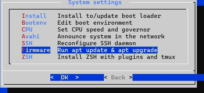 Обновить файлы прошивки Обновить файлы прошивки