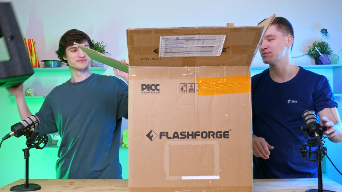 Распаковка FlashForge 5M Pro Распаковка FlashForge 5M Pro
