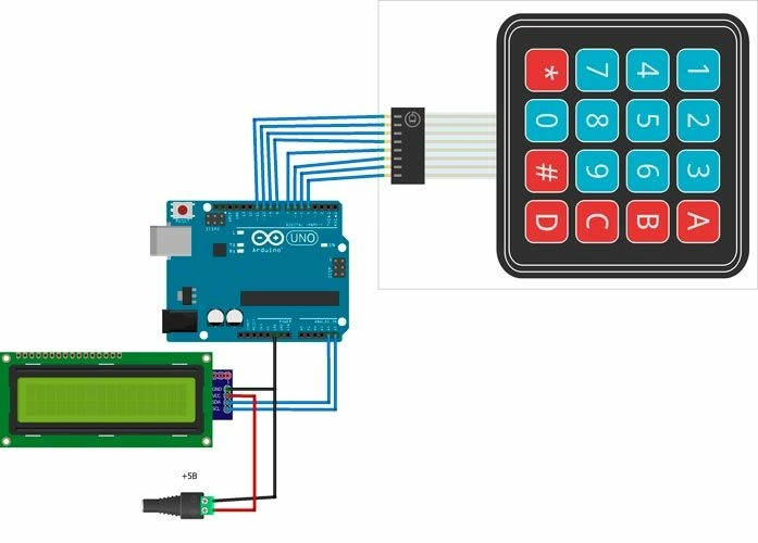 Подключение матричной клавиатуры