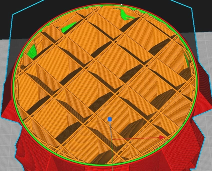 Шаблон для объемного заполнения четверть куба Шаблон для объемного заполнения четверть куба