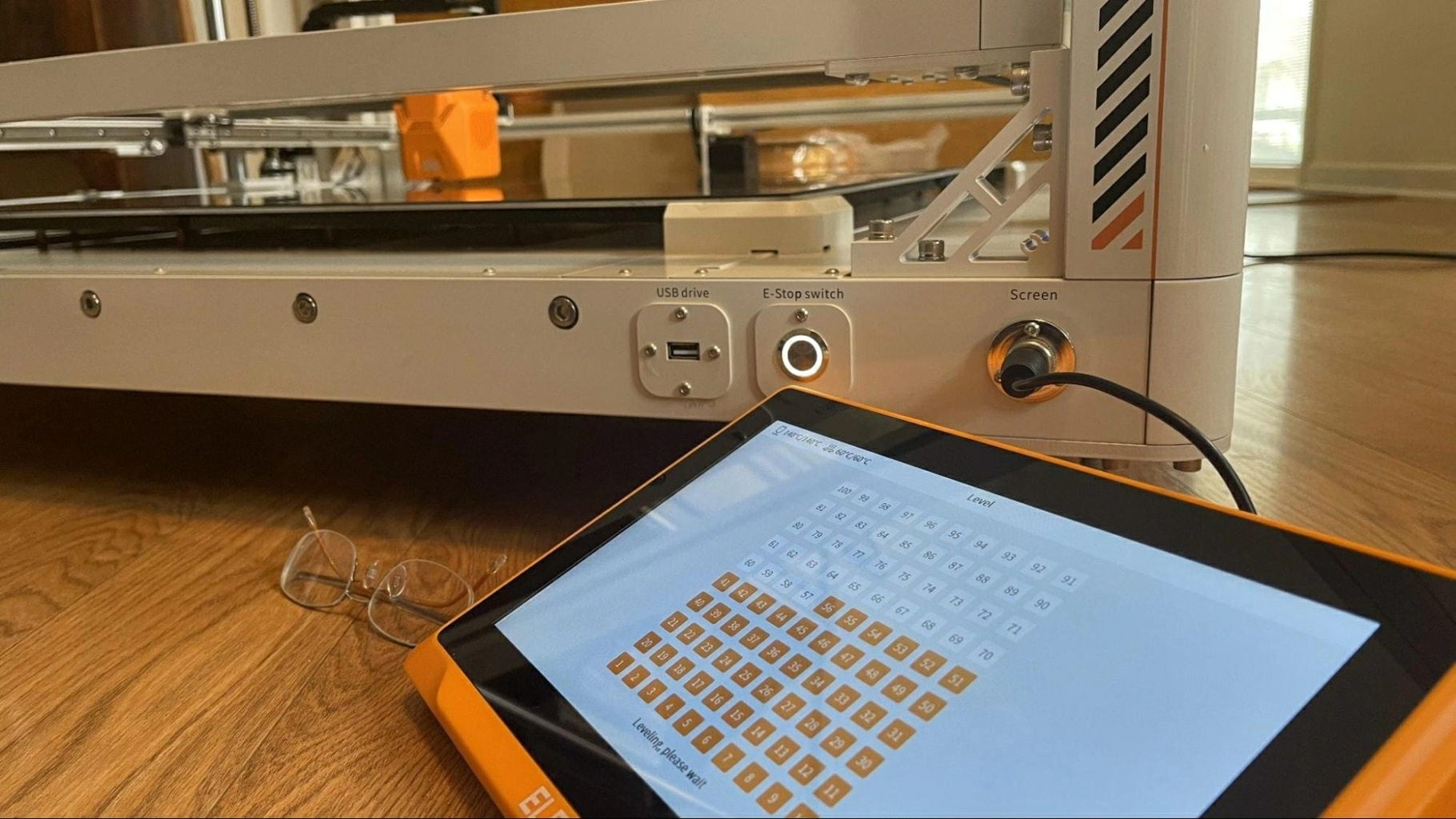 Составление карты уровней стола по 121 точке