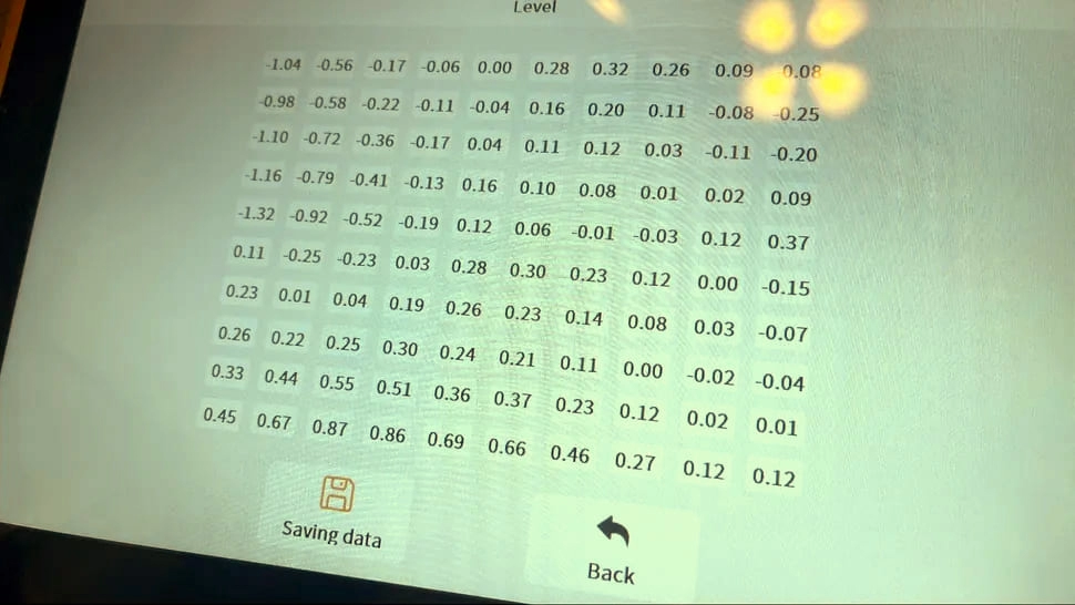 Выравнивание печатного стола Storm Giga