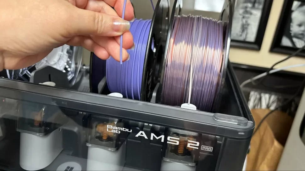 Загрузка материала Bambu Lab P2S
