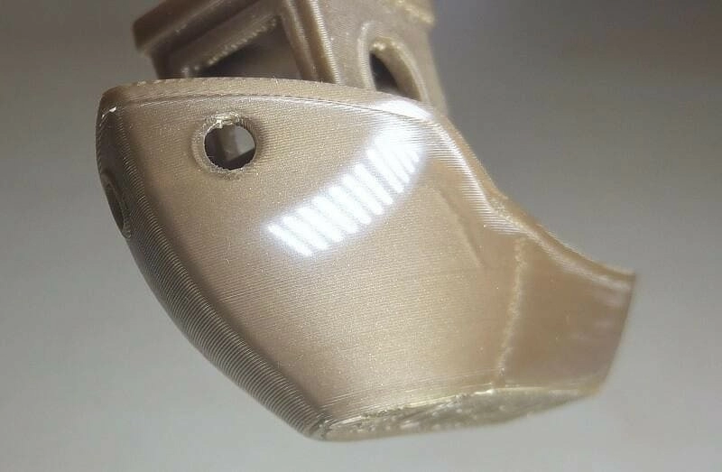 Модель, напечатанная из PLA 3D пластика после обработки Модель, напечатанная из PLA 3D пластика после обработки