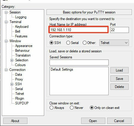 Запуск PuTTY Запуск PuTTY