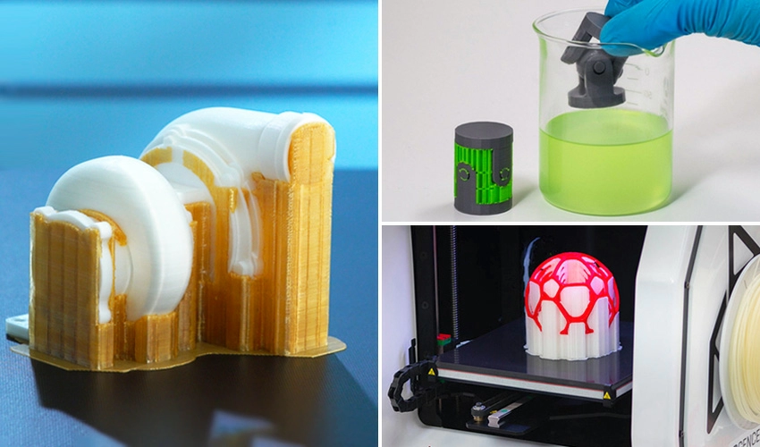 Какие растворимые материалы можно использовать для создания опор при 3D-печати?