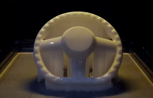 Полностью напечатанная деталь из лужи полимера Полностью напечатанная деталь из лужи полимера