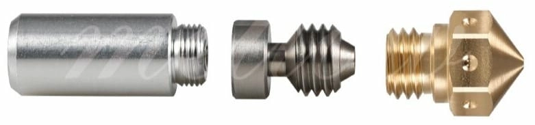 Разборный биметаллический термобарьер в комплекте с соплом собственной конструкции